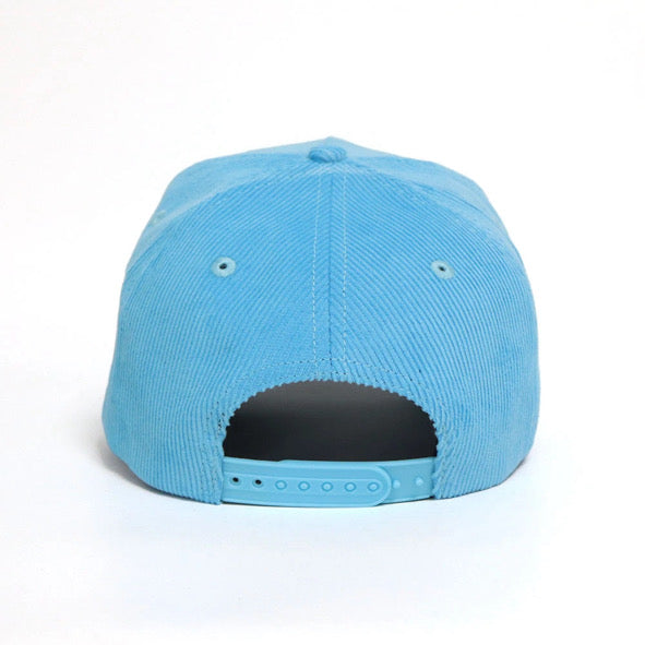 "NO" A-FRAME HAT (BLUE/WHITE/GREEN)